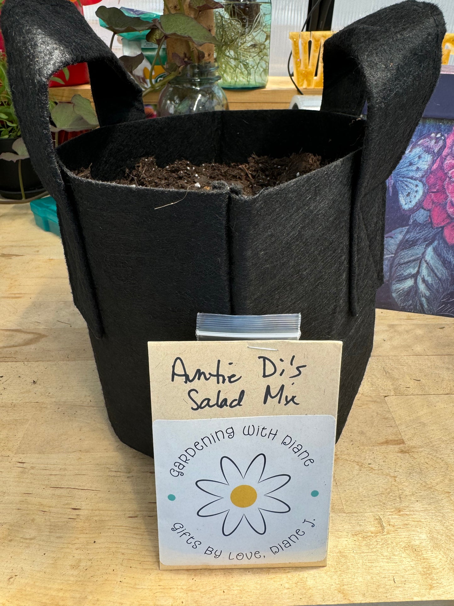 Just Add Dirt - One gallon fabric pot with seed variety